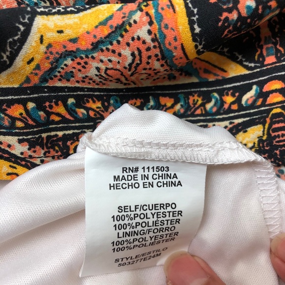 Luxology • Ivory Boho Print Cold Shoulder Dress 4 - Picture 12 of 12